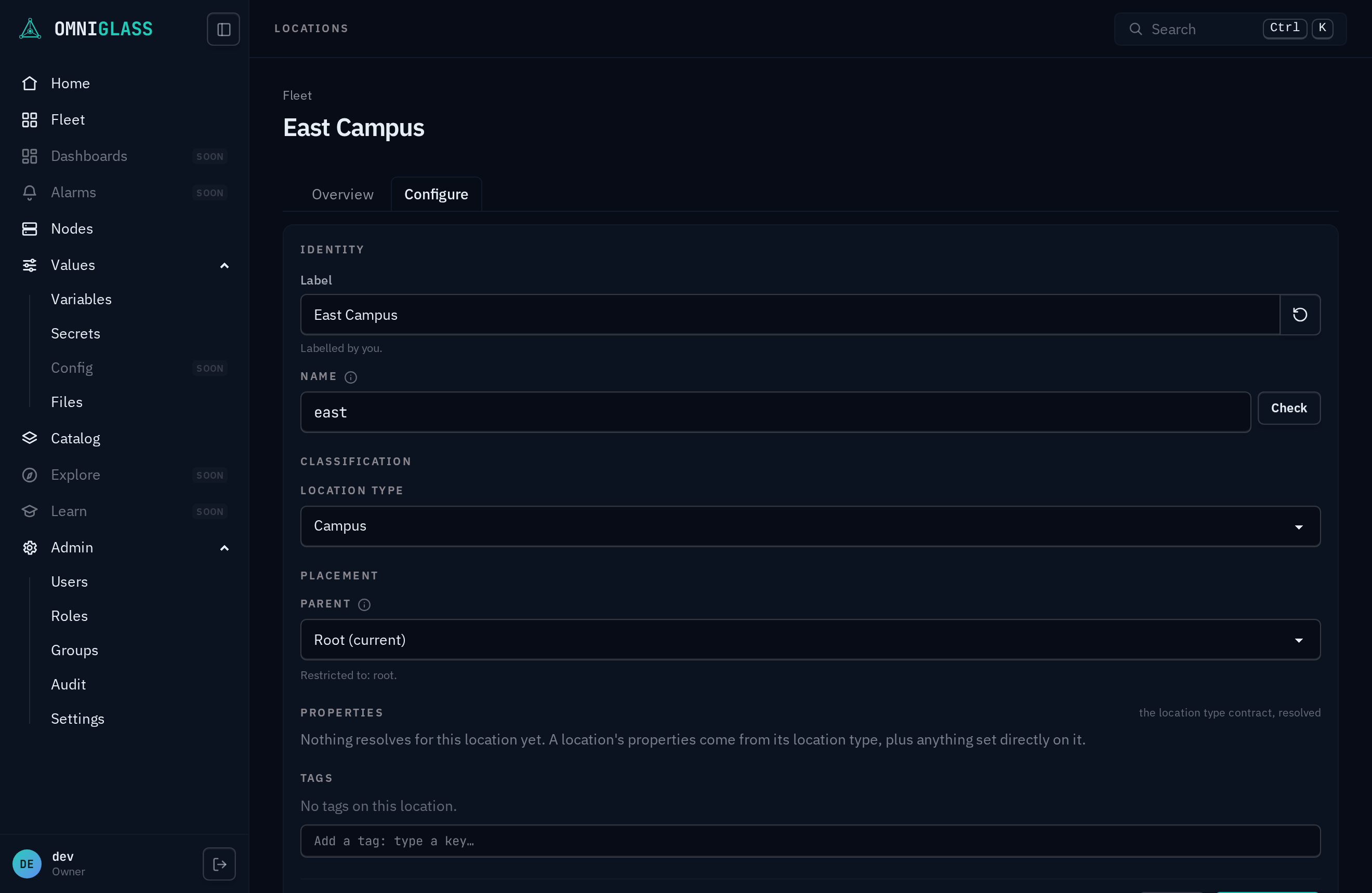 An ?edit=1 deep link lands the workspace on its Configure tab, already editing.